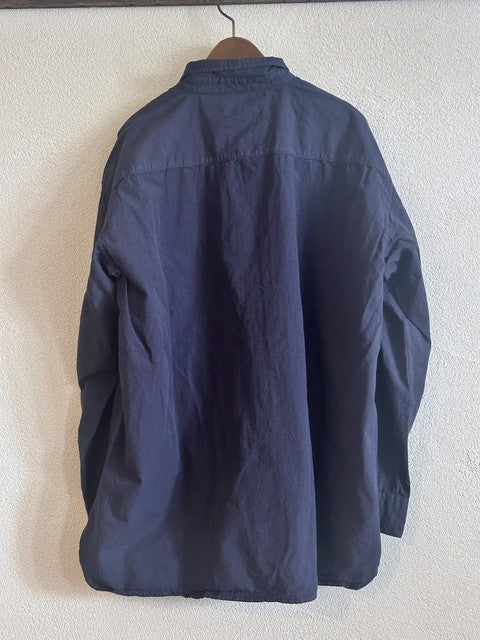 40sポプリンシャツ グレイッシュネイビー