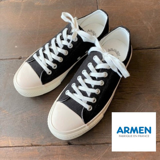 ARMEN   LOW-CUT SNEAKER　BLACK　　　NAMC0701